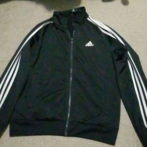 Adidas black zip up sweater